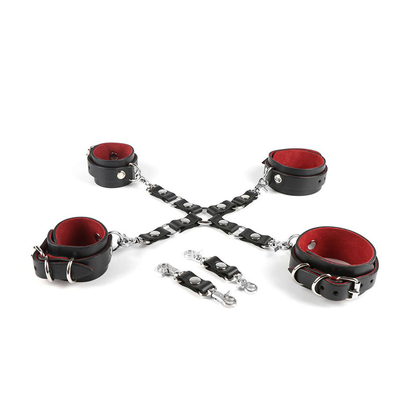 Шкіряні БДСм наручники та поножі