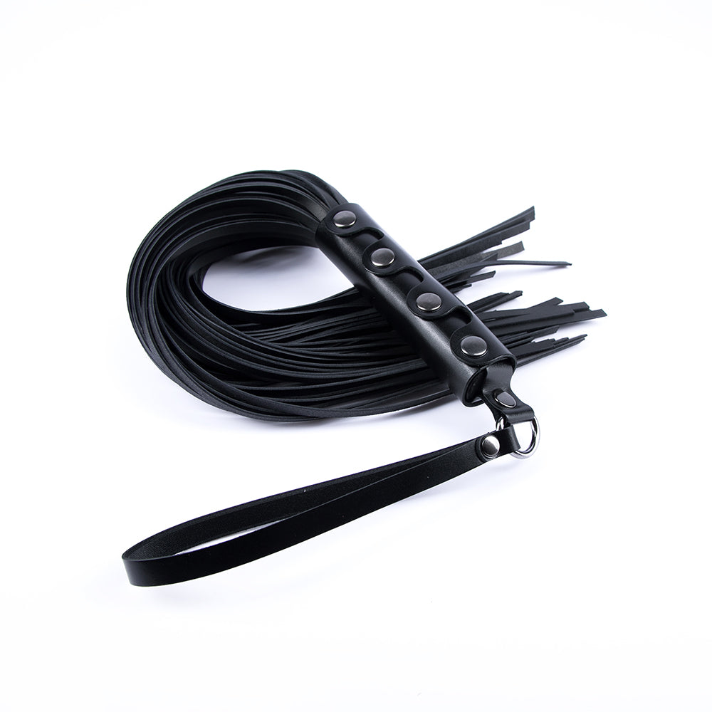 БДСМ флогер шкіряний чорний 